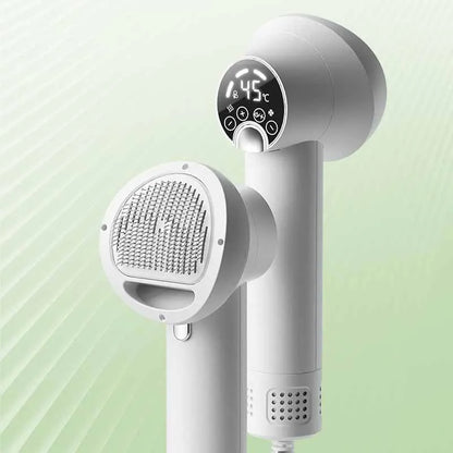FurDry Pro Pet Hair Dryer Brush – Hot & Cold Wind Grooming Dryer for Dogs & Cats