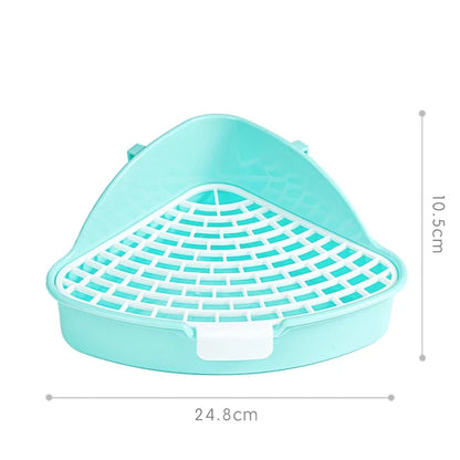 Rabbit Litter Box - Corner Toilet Box for Small Pets
