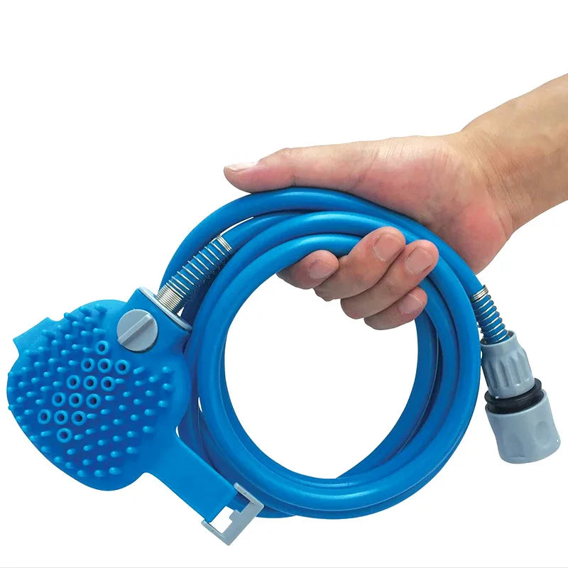 SudsBrush – Pet Shower Brush with Long Hose 🚿🐕
