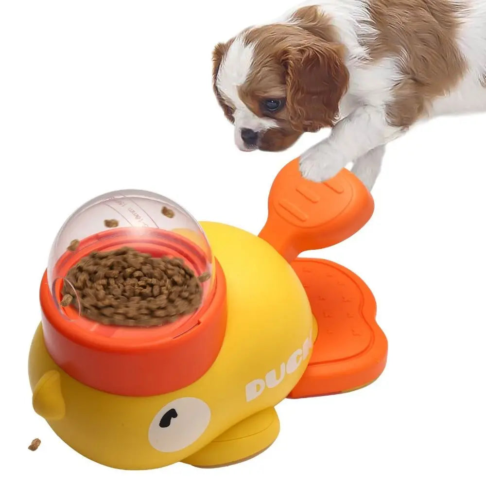 Interactive Dog Feeder – Press and Play Snack Dispenser with Anti-Slip Base