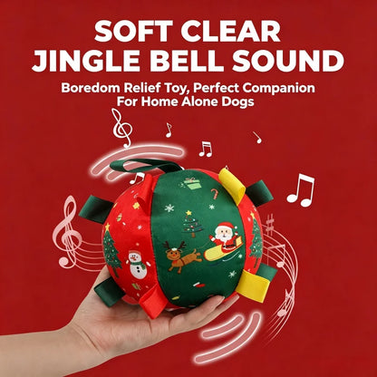 JingleRoll Self-Moving Christmas Dog Ball