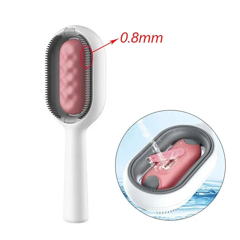 3-in-1 Pet Brush with Water Tank for Cats & Dogs
