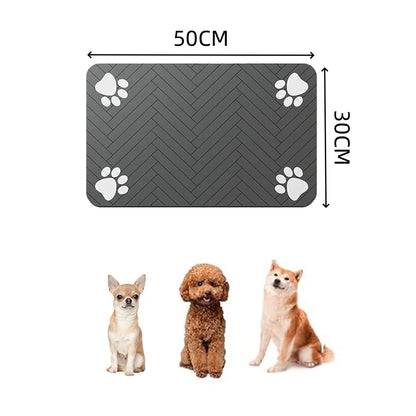 Absorbent Pet Feeding Mat – Quick Dry Dog Food & Water Bowl Mat