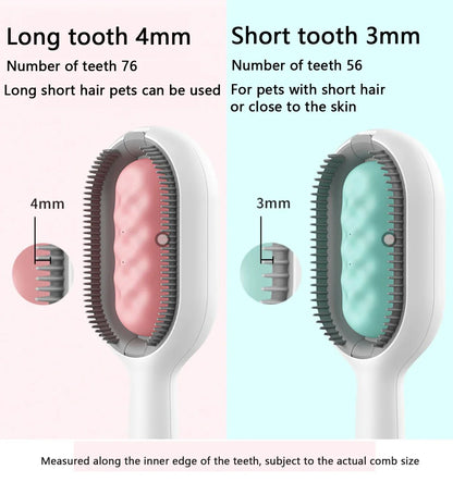 3-in-1 Pet Brush with Water Tank for Cats & Dogs