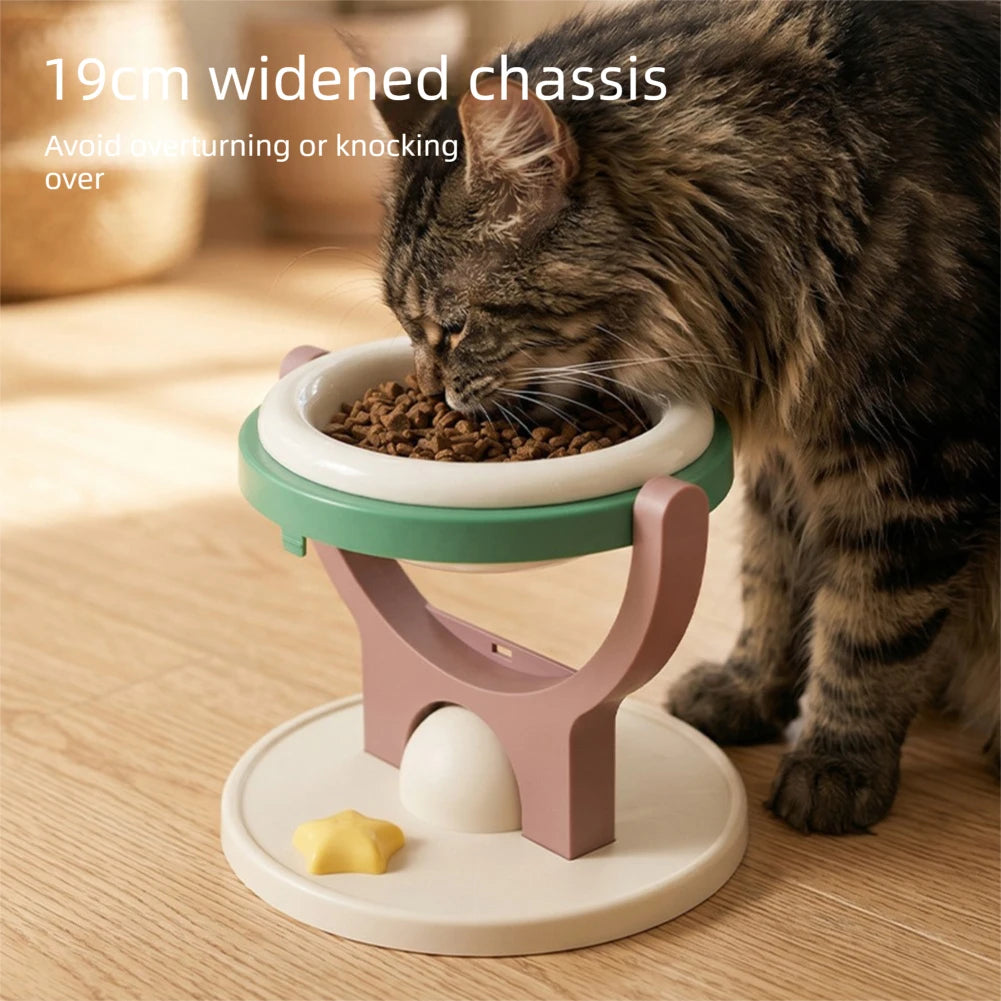 PurrDine - 2-in-1 Adjustable Wall-Mounted Cat Bowl