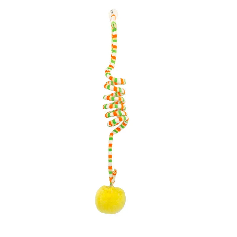 Self-Play String Toy for Kittens with Ball