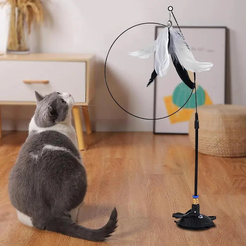 Interactive Self Play Suction Cup Cat Toy