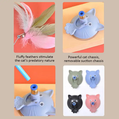 Interactive Self Play Suction Cup Cat Toy
