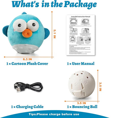 Rechargeable Interactive Bouncing Pet Toy 🐾🎵