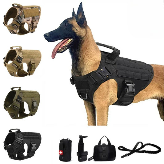Tactical Dog Harness & Leash Set