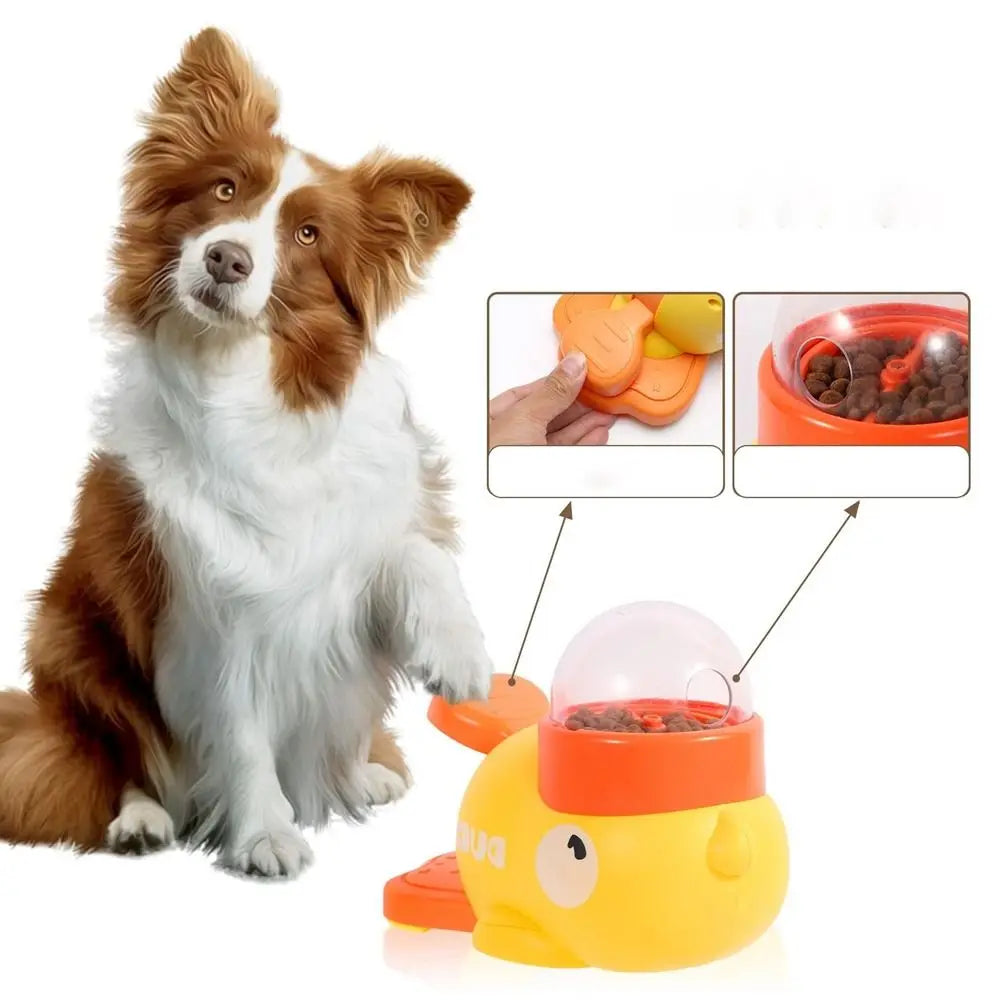 Interactive Dog Feeder – Press and Play Snack Dispenser with Anti-Slip Base