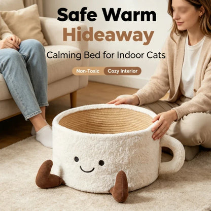 Coffee Cup Cosy Pet Bed