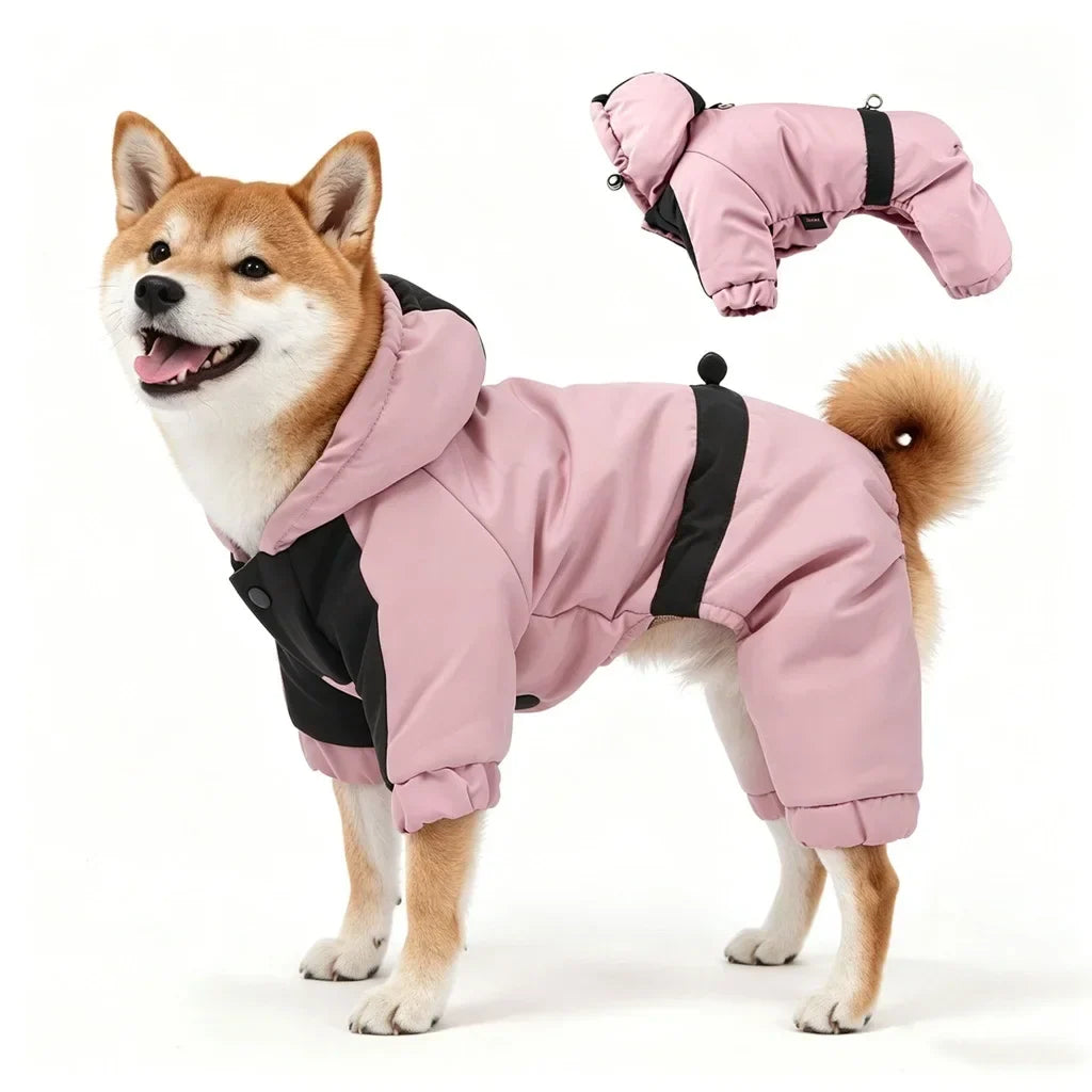 SnowCoat – Hooded Winter Dog Jacket 🧥❄️