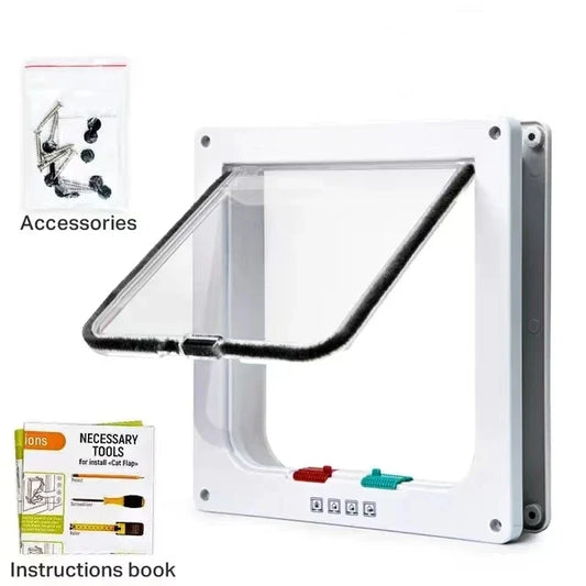 4-Way Locking Weatherproof Cat Door