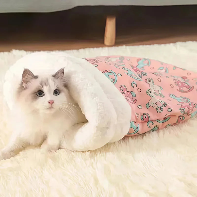 BurrowBag Semi-Enclosed Cat Sleeping Bag
