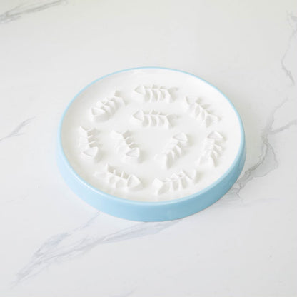 FishBone Slow Feed Pet Bowl